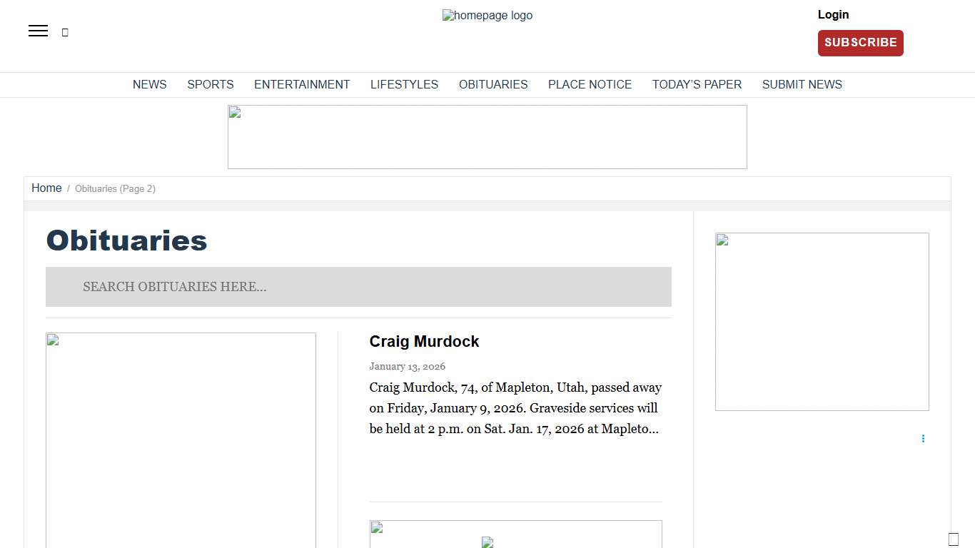 Obituaries News, Sports, Jobs - Daily Herald